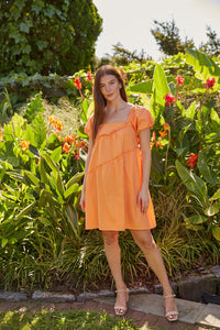 Amelie Dress - Orange Crush