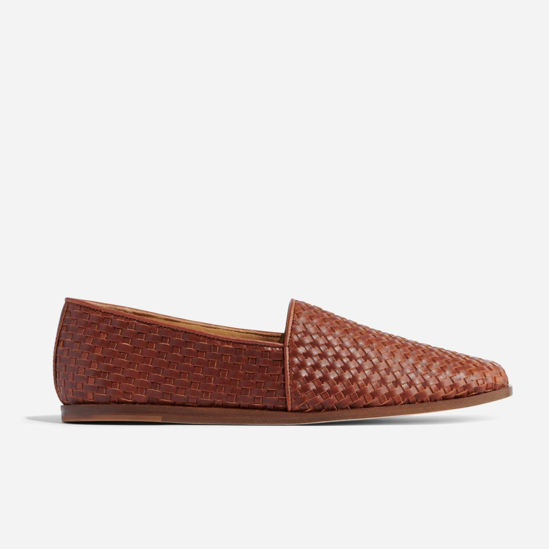 Alejandro Woven Slip On - Brandy