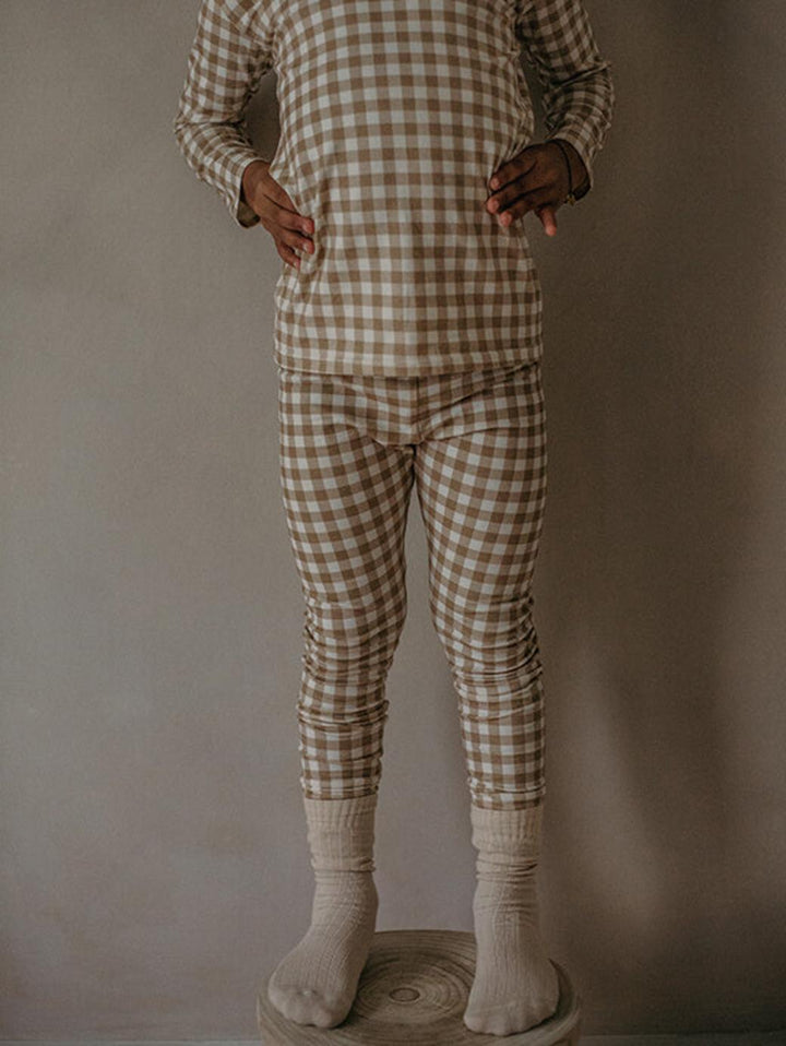 The Gingham Legging - Caramel Gingham