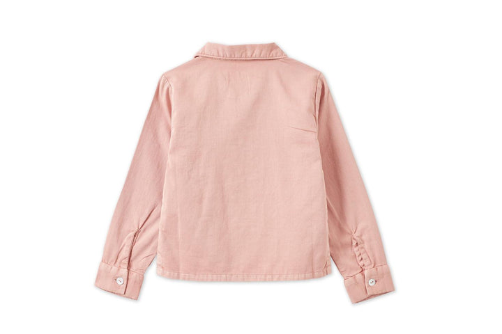 LS Organic Cotton Woven Collared Shirt - Pink Quartz