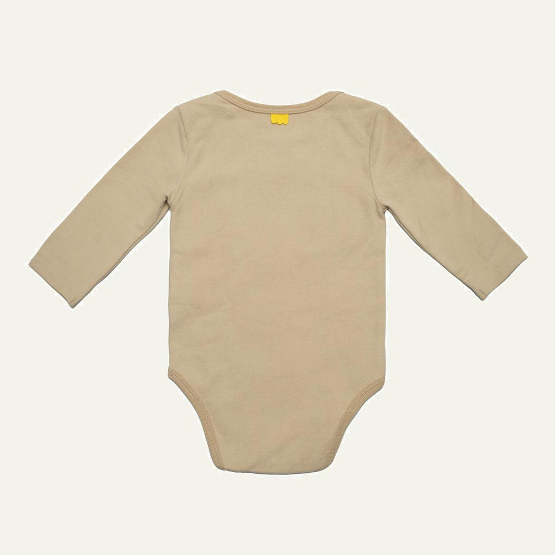 Squirrel Baby Bodysuit - Beige