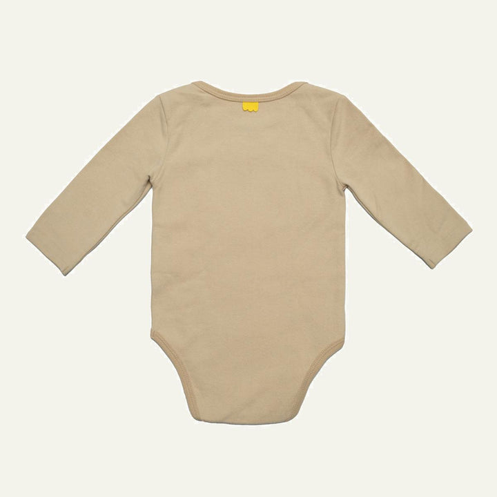 Squirrel Baby Bodysuit - Beige