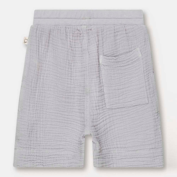 Gauze Bermuda Shorts - Soft Grey