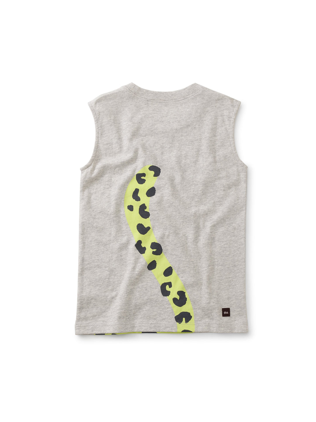 Large Leopard Tank Top - Light Grey Heather