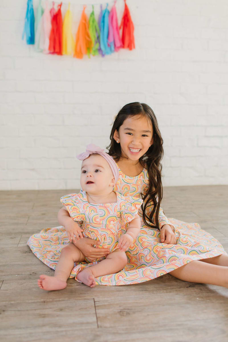 Gwendolyn Dress - Primary Rainbow