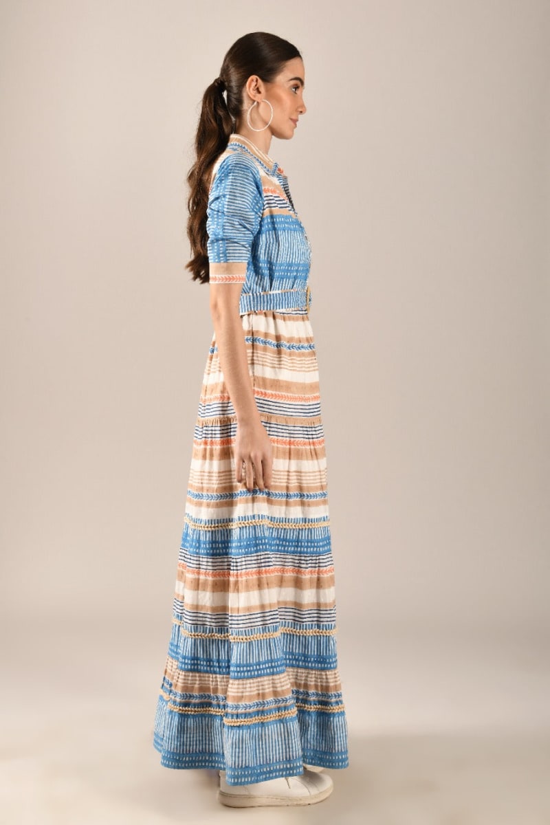 Favia Maxi Dress - Beige