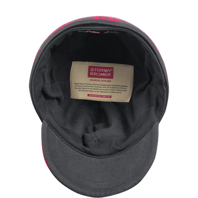 Millie Cap - Black/Red Tartan