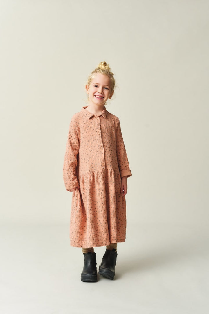 Floral Gauze Dress - Pink