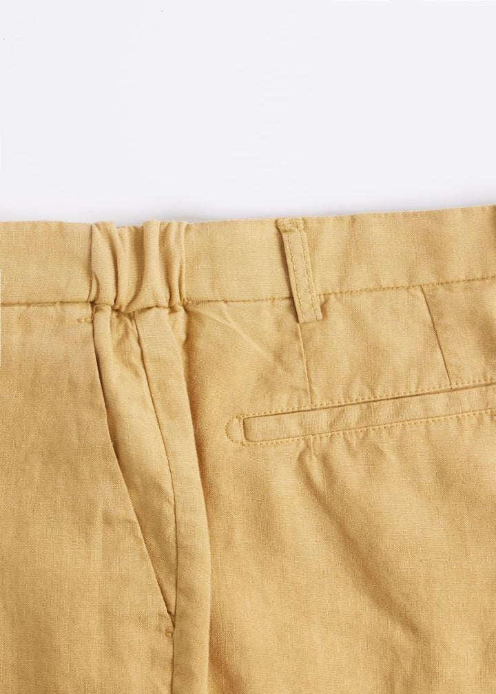 Garment Washed Linen Pant - Desert