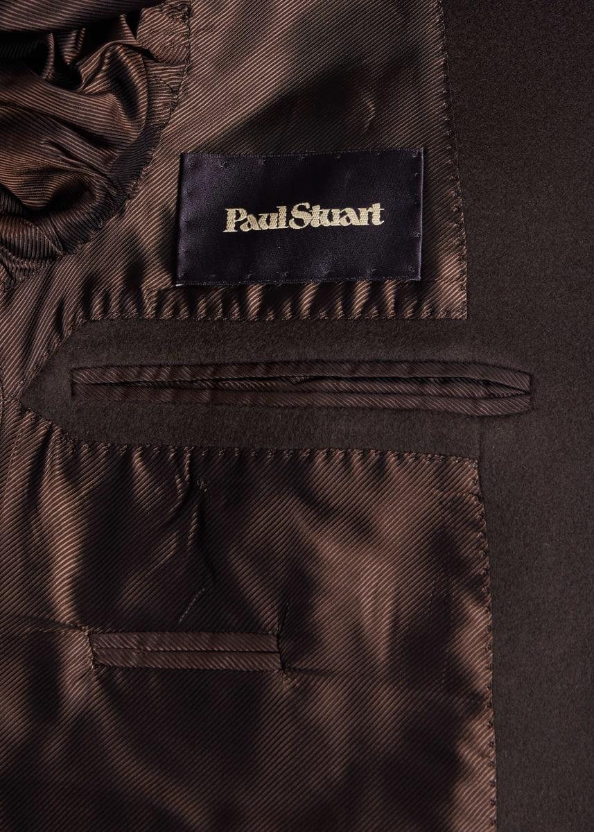 Wool & Cashmere Double Breasted Coat - Brown