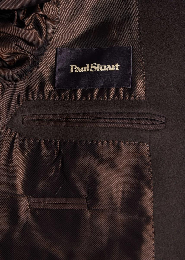 Wool & Cashmere Double Breasted Coat - Brown