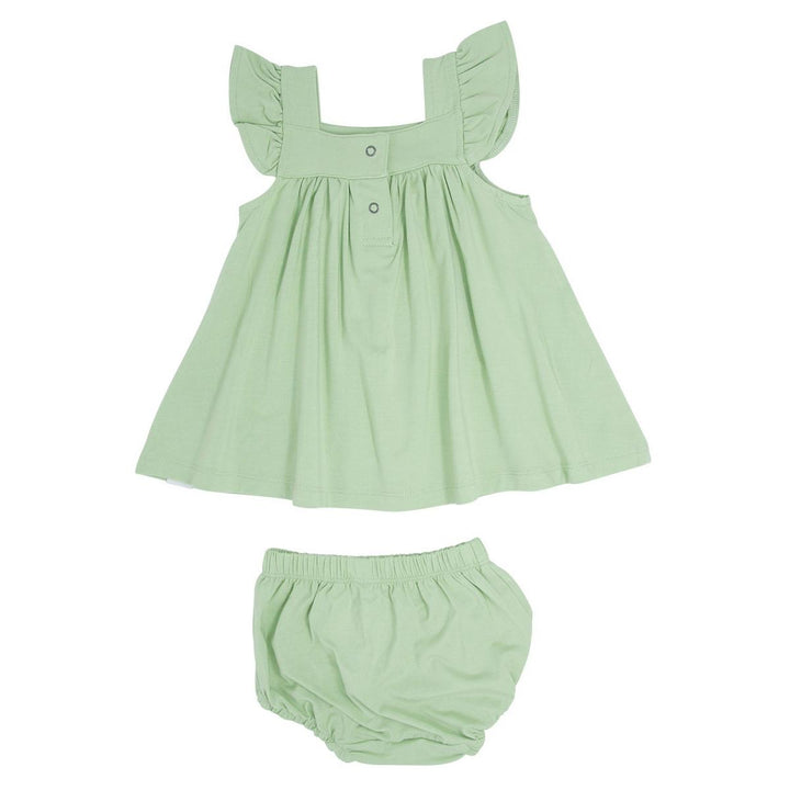 Ruffle Dress & Bloomer - Sage
