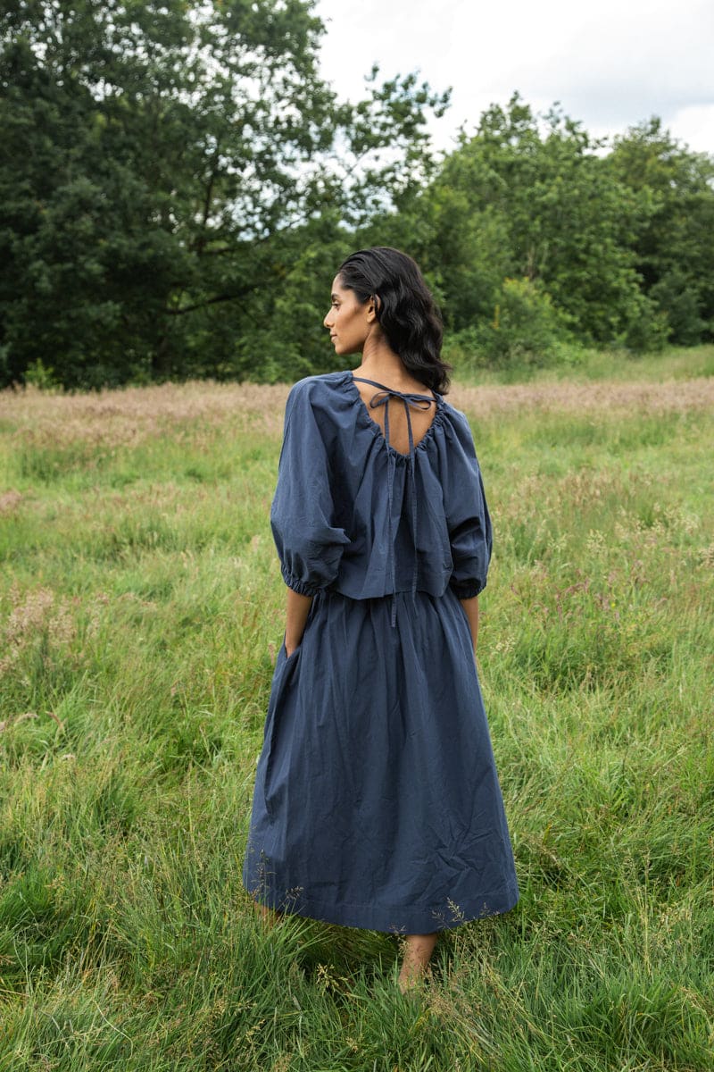 Goldie Organic Cotton Skirt - Midnight