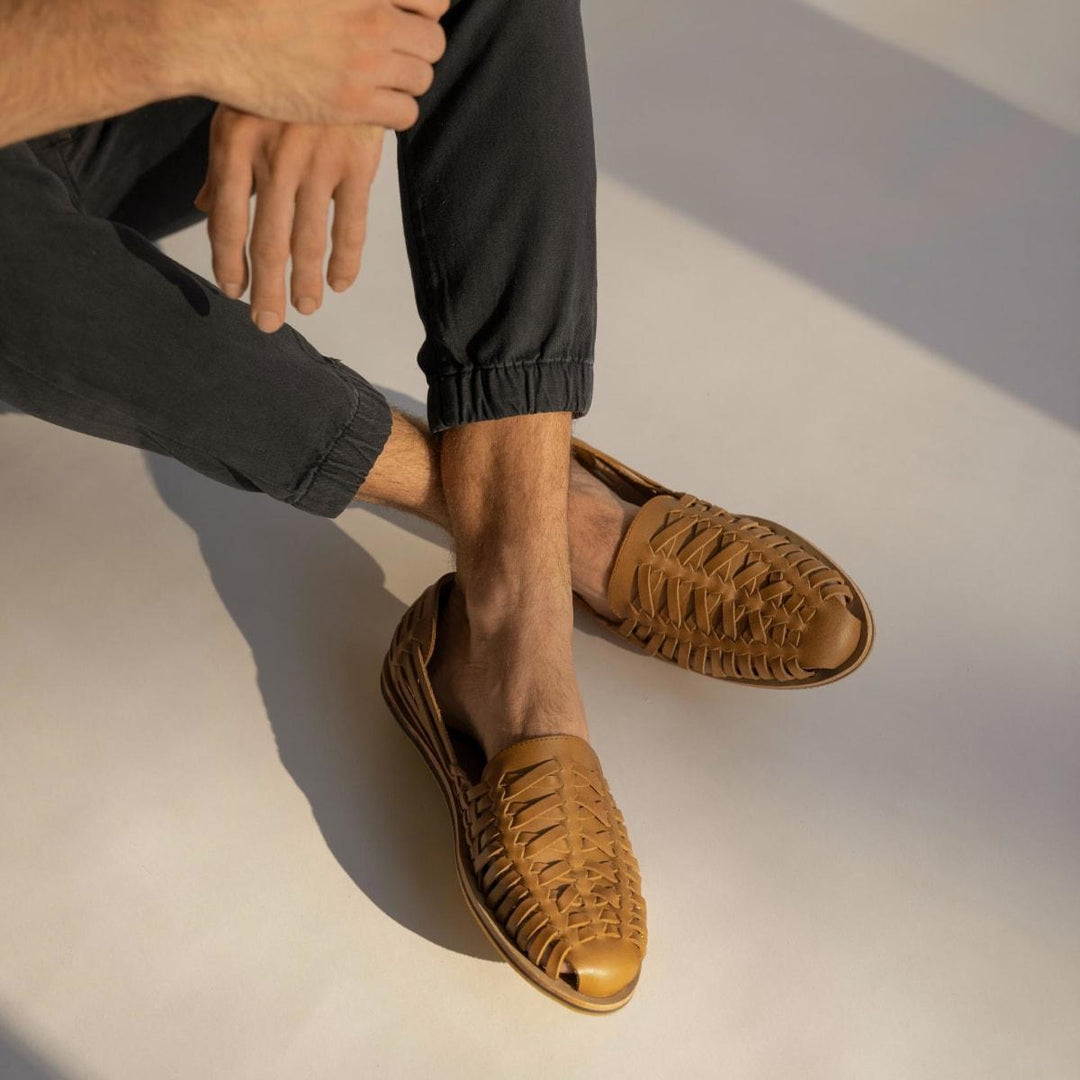 Men's Huarache Sandal - Saddle Brown