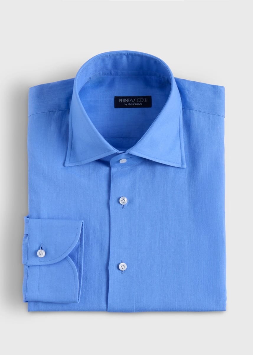 Linen Soft Shirt Geneva - Blue
