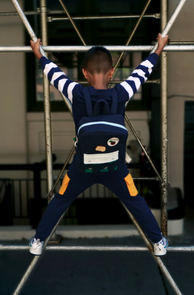 Go Green Kid Sweatshirt - Blue Ribbon Stripe