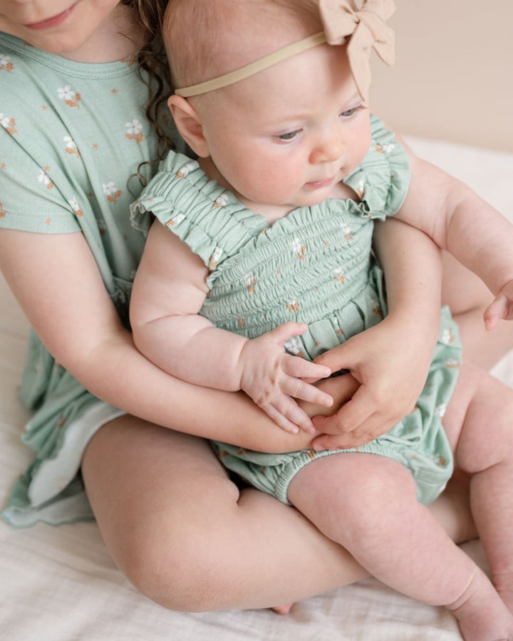 Emma Dress - Seafoam Floral