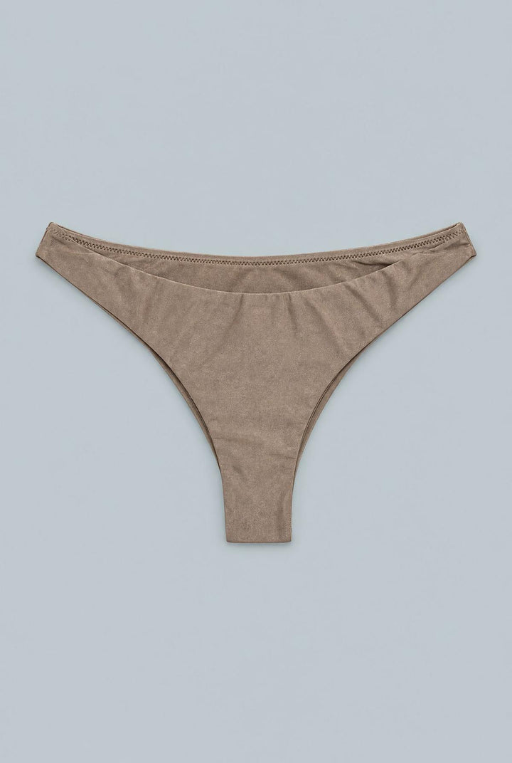 Low Rise Bikini Bottoms - Tan