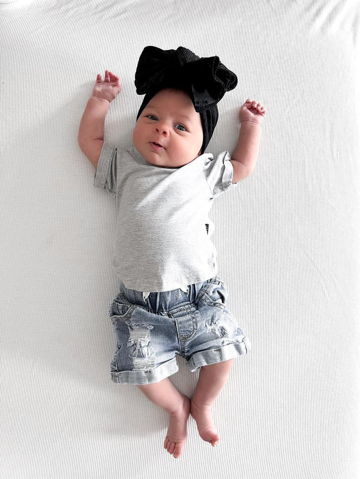 Baby Distressed Denim Short