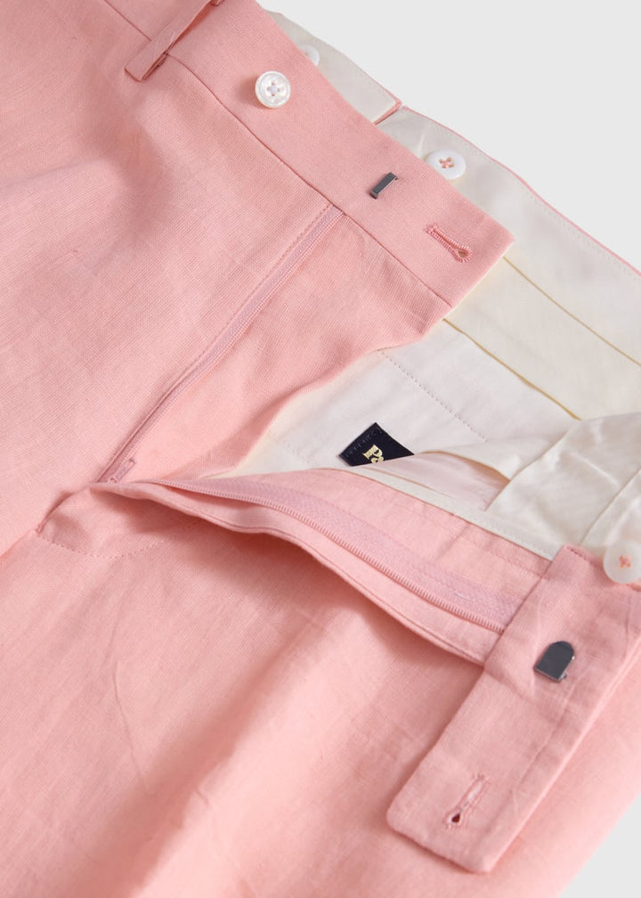 Linen Dress Trousers - Salmon