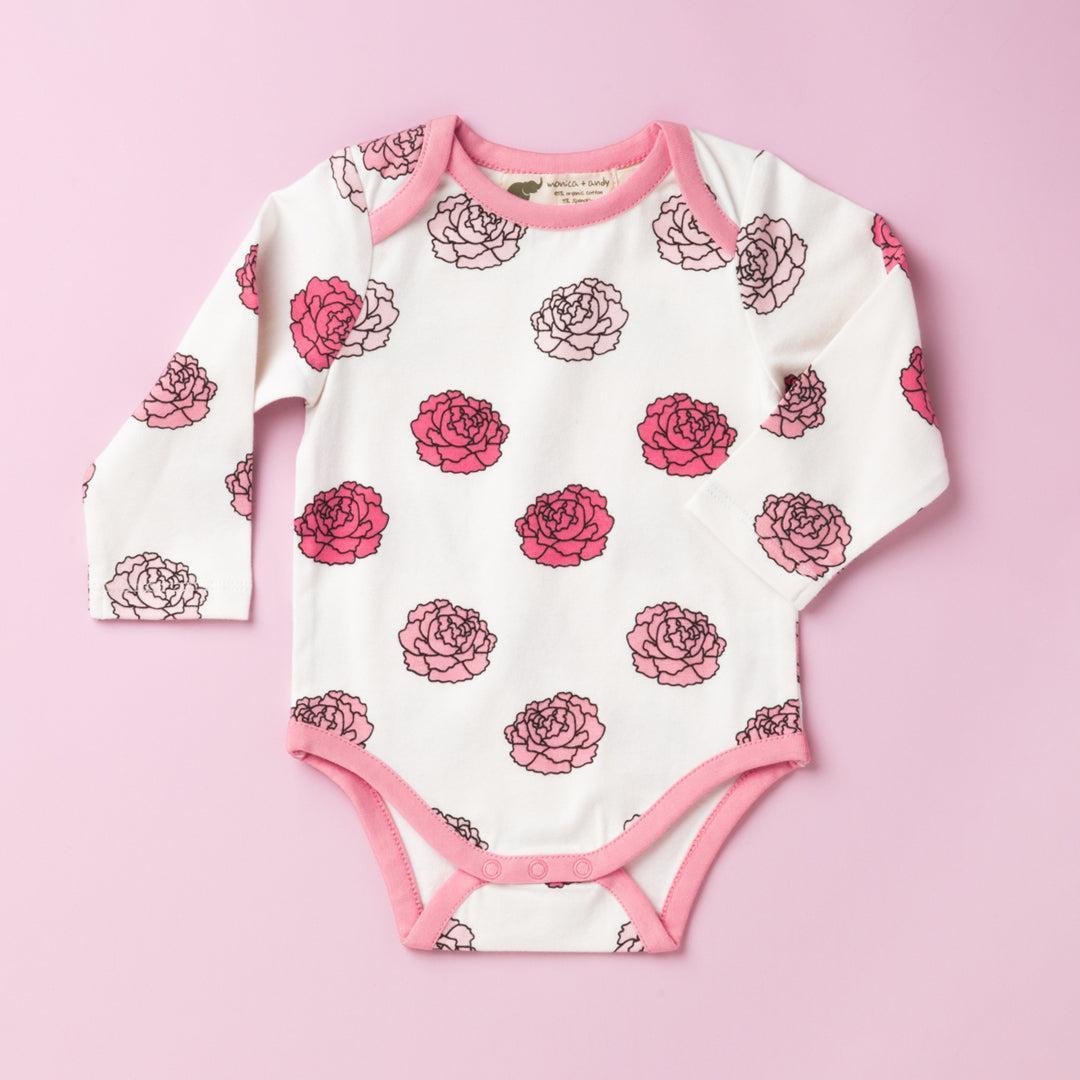Long Sleeve Jack + Jill Bodysuit - Flower Power
