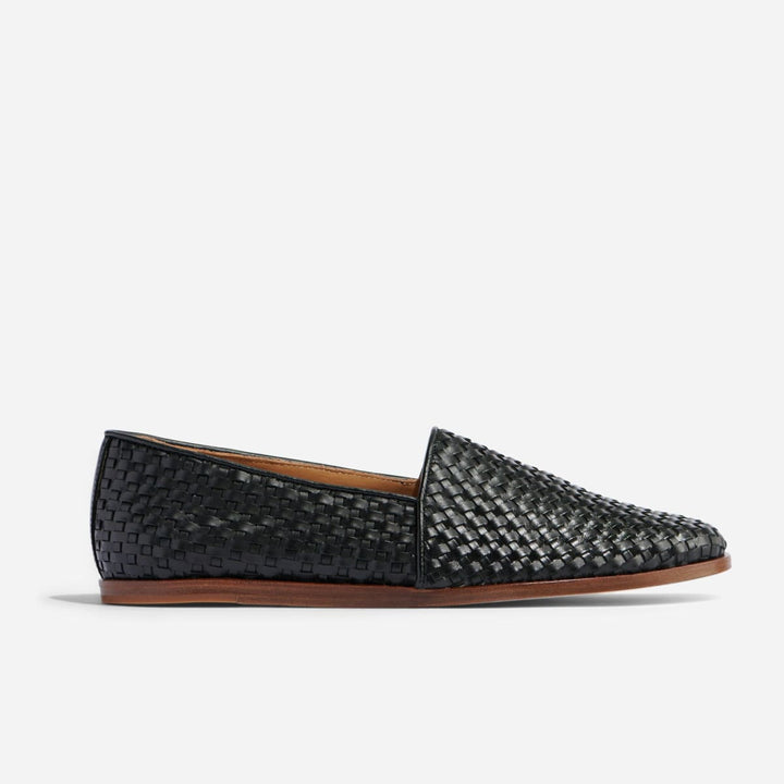 Alejandro Woven Slip On - Black