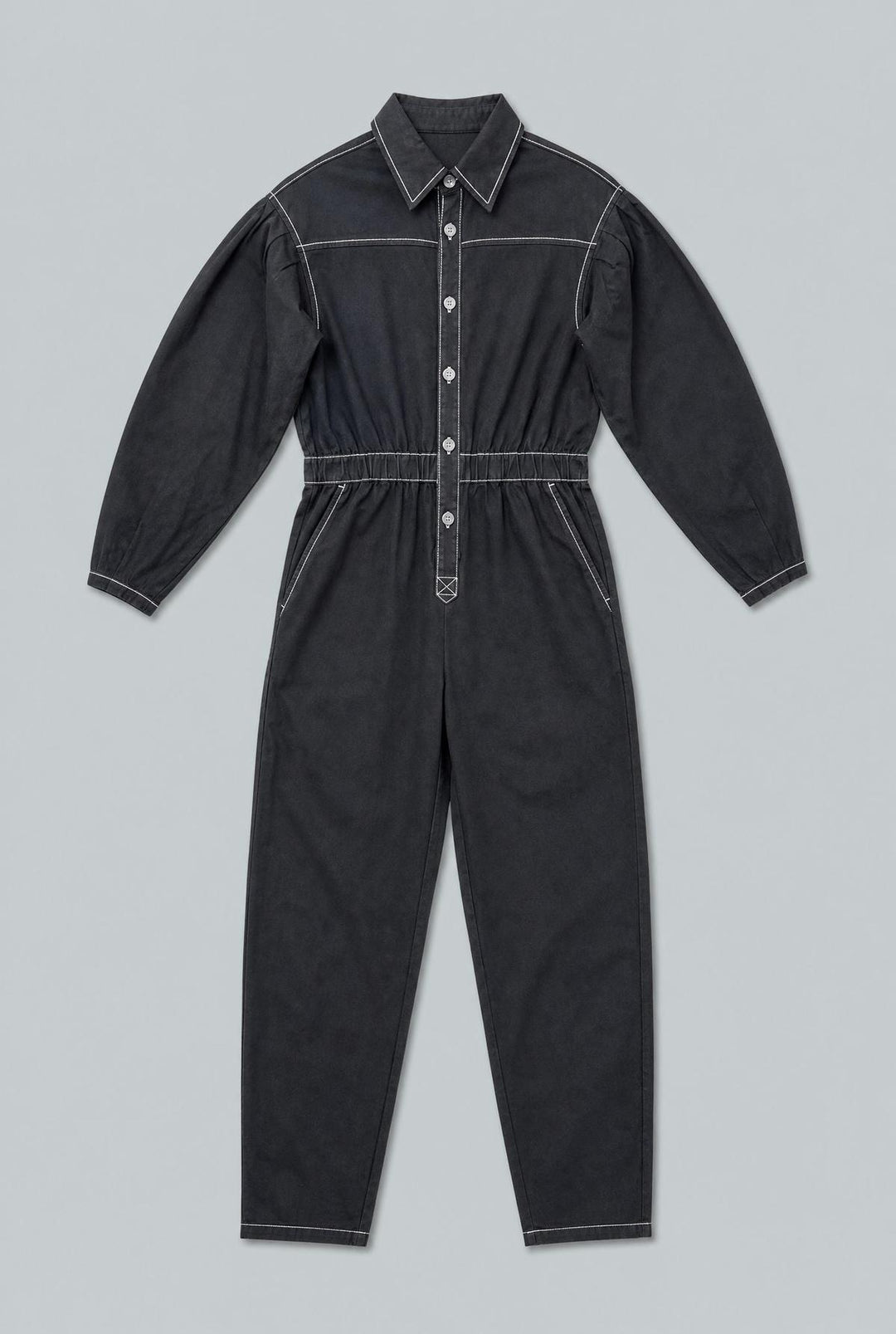 Twill Boiler Suit - Black