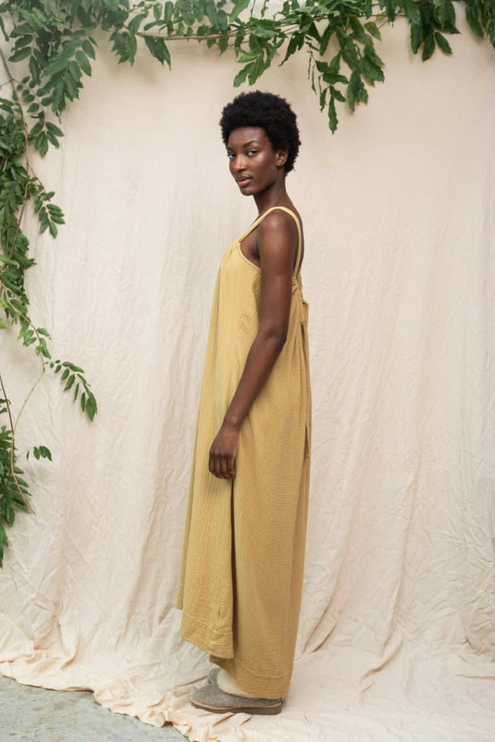 Wilder Organic Cotton Dress - Straw