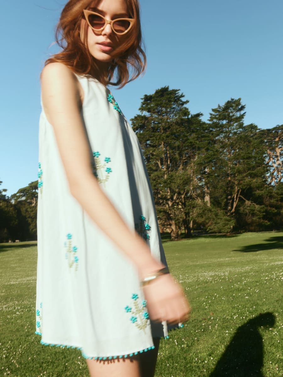 Mattie Dress - French Blue