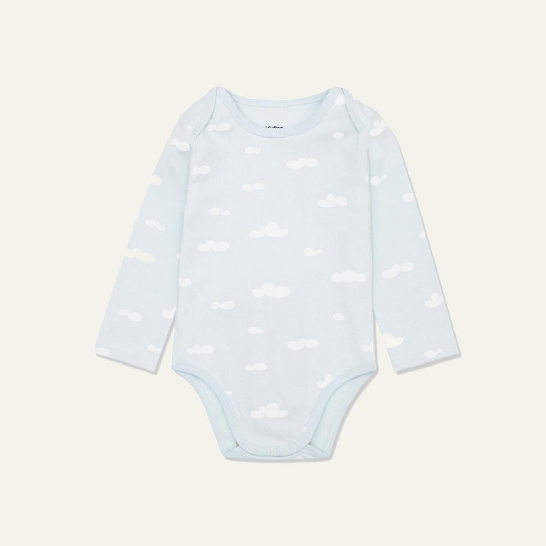 Cloud Baby Bodysuit - Mist/white