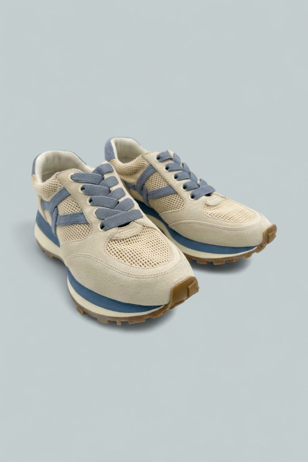 Valentina Ripstop Sneakers - Sand/Silve - 7 - Sneaker