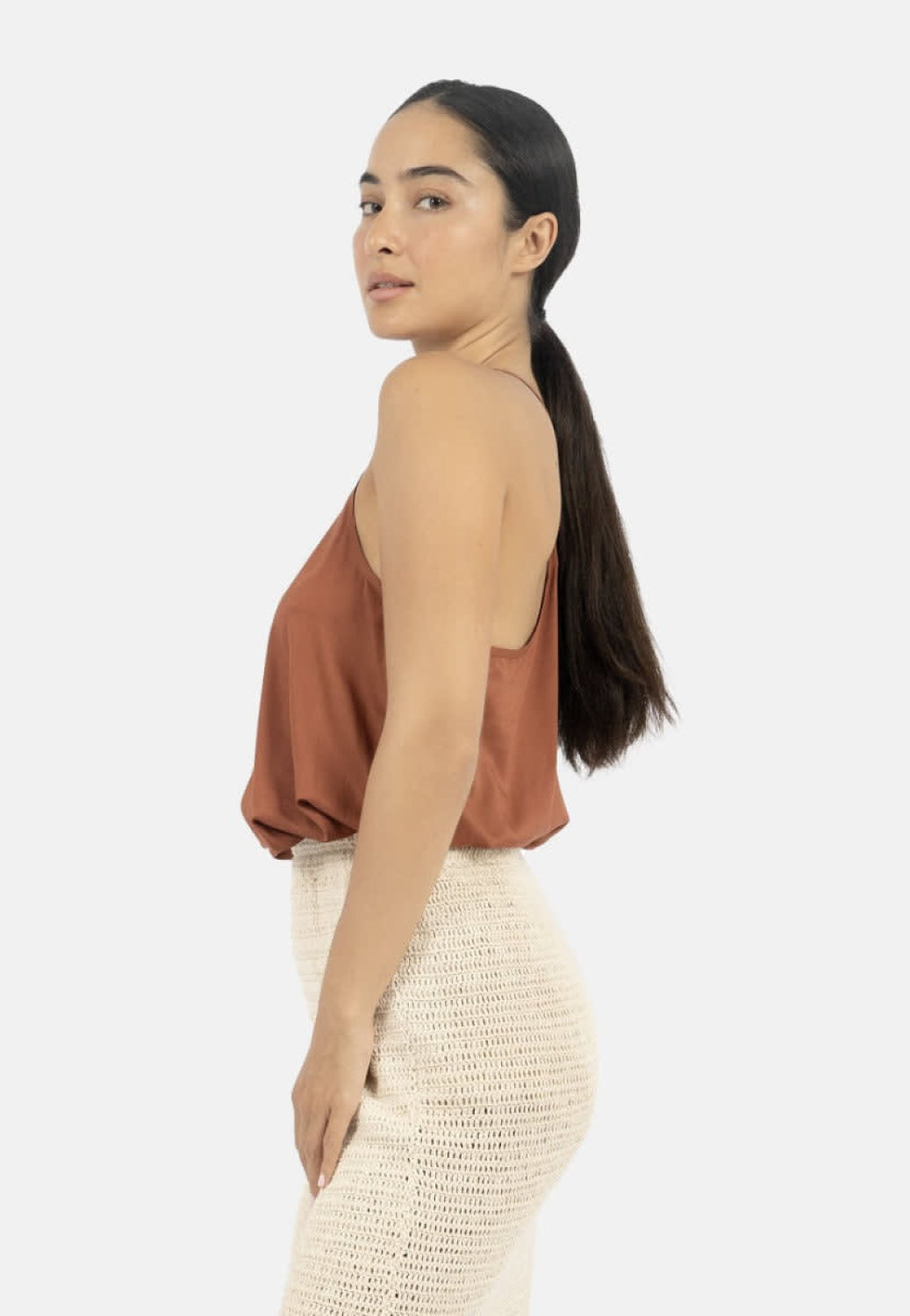 Vancouver Slip Top - DK Red - Tank Top