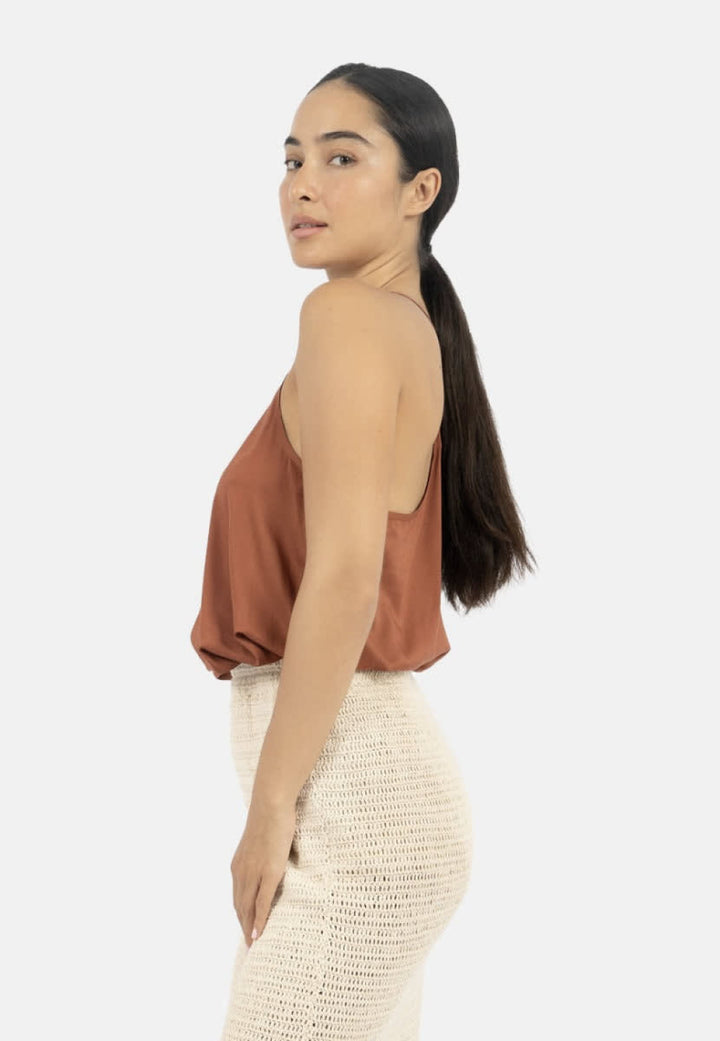 Vancouver Slip Top - DK Red - Tank Top