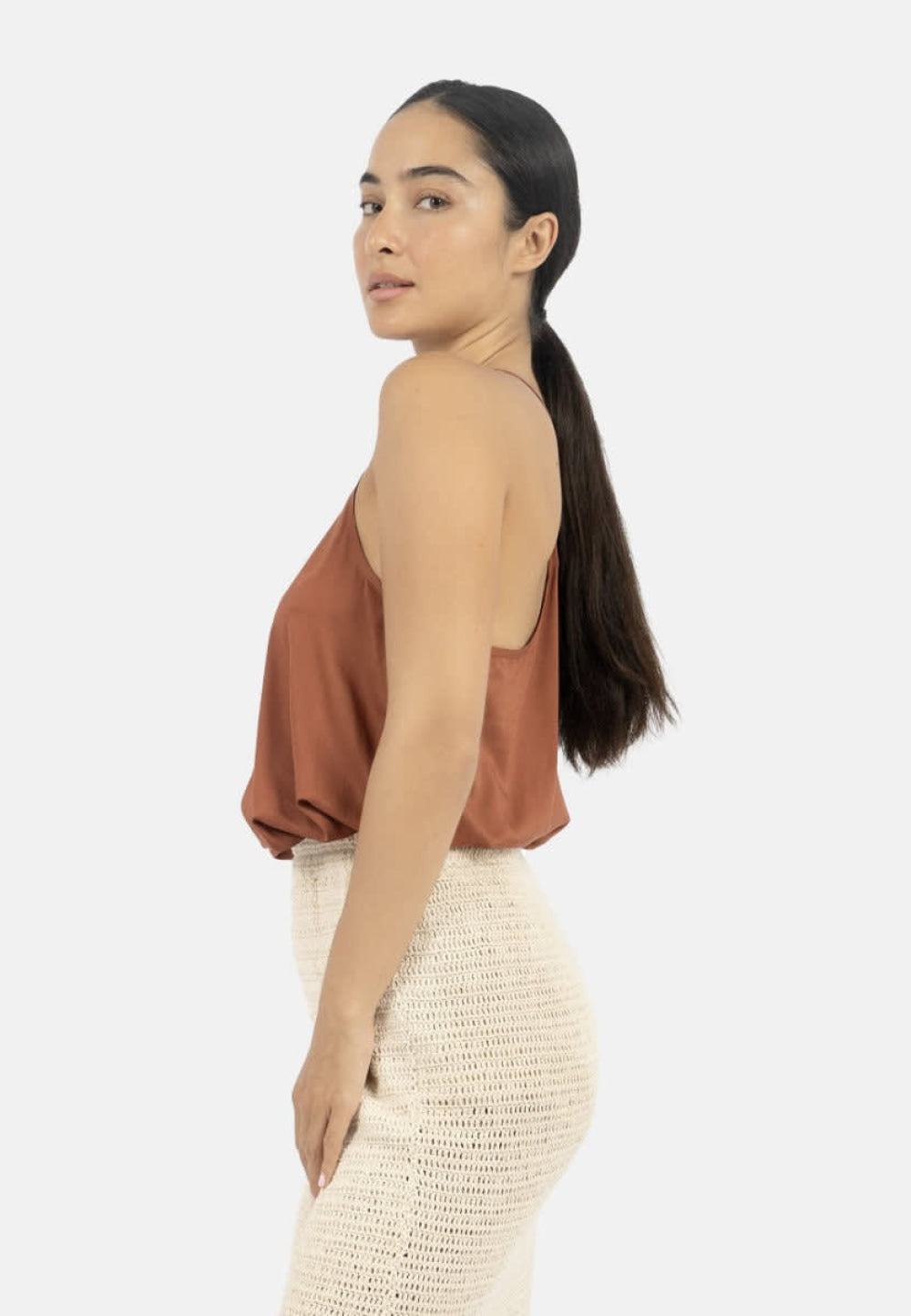Vancouver Slip Top - DK Red - Tank Top