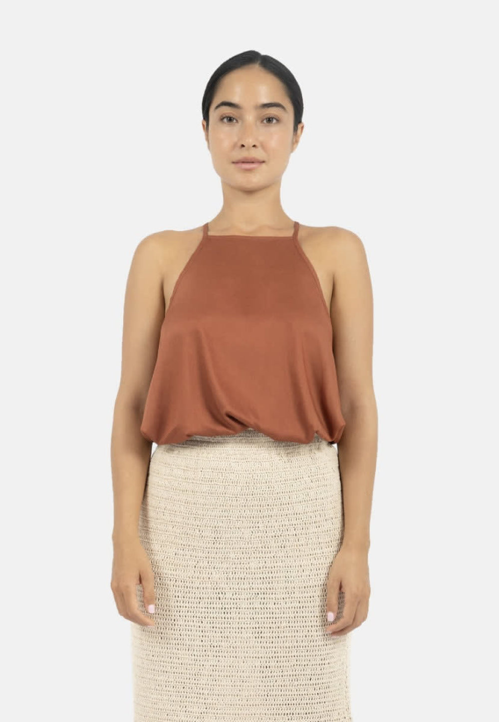 Vancouver Slip Top - DK Red - Tank Top