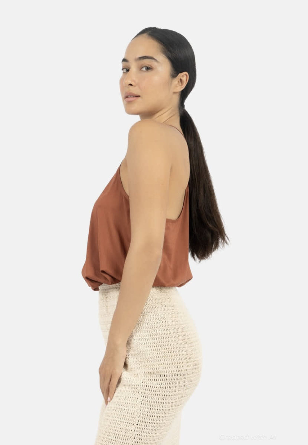 Vancouver Slip Top - DK Red - Tank Top