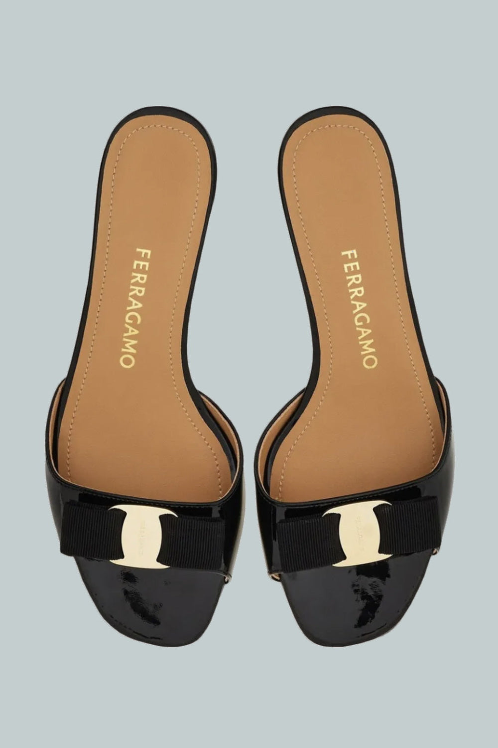 Vanilla Bow Slide Sandals - Black - 8 - Sandal
