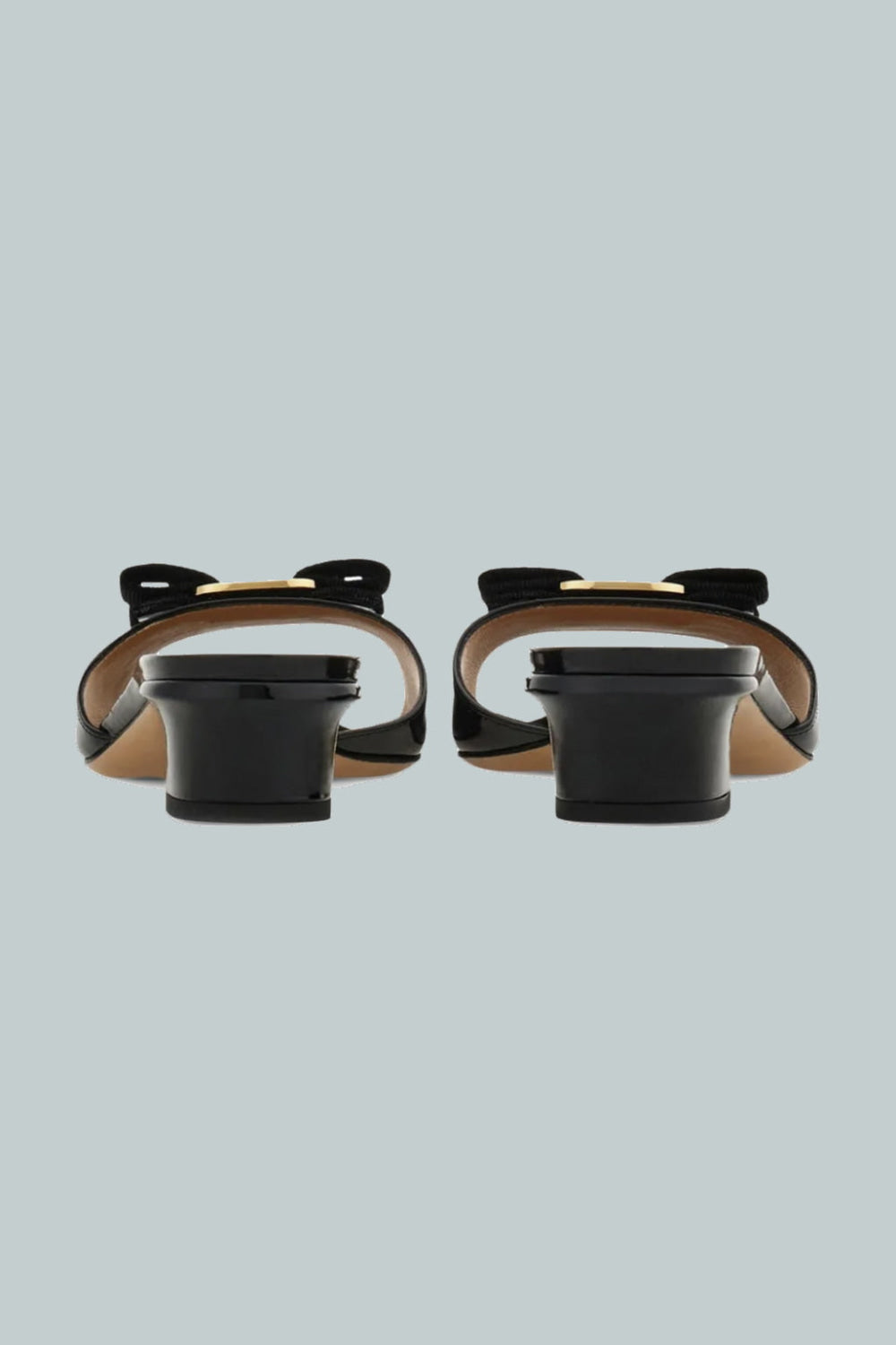 Vanilla Bow Slide Sandals - Black - 8 - Sandal