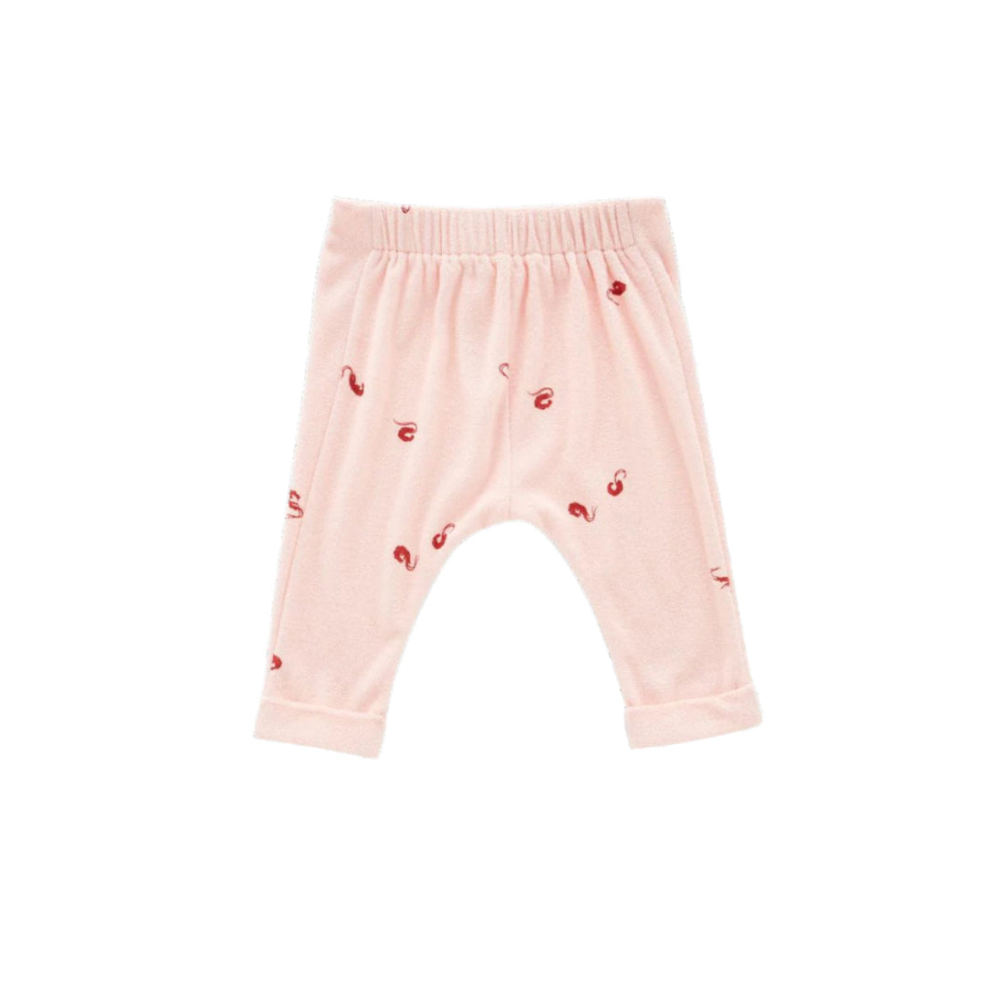 Baby Joggers with Front Pleat - Pink