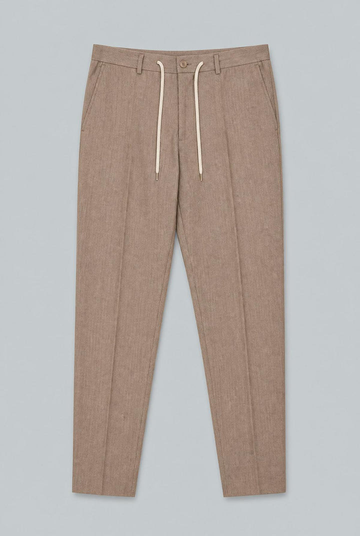 Phineas Cord Drawstring Elastic Waist - Camel
