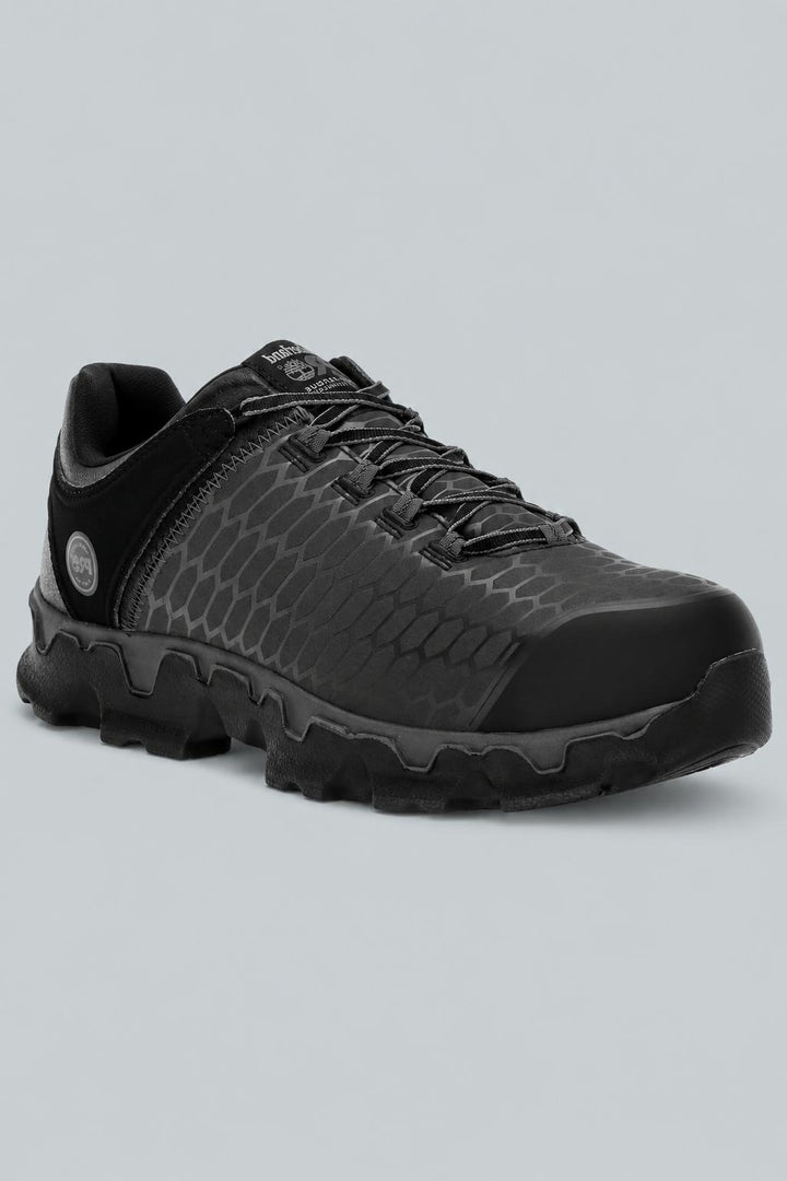 Powertrain Sport Alloy Safety Toe SD Industrial Athletic Work Shoe - Black/Grey