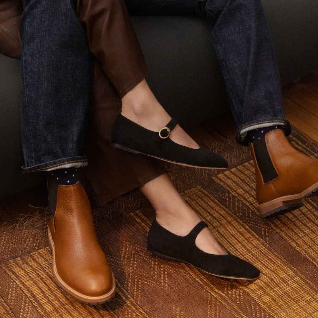 Lola Mary Jane Suede - Black
