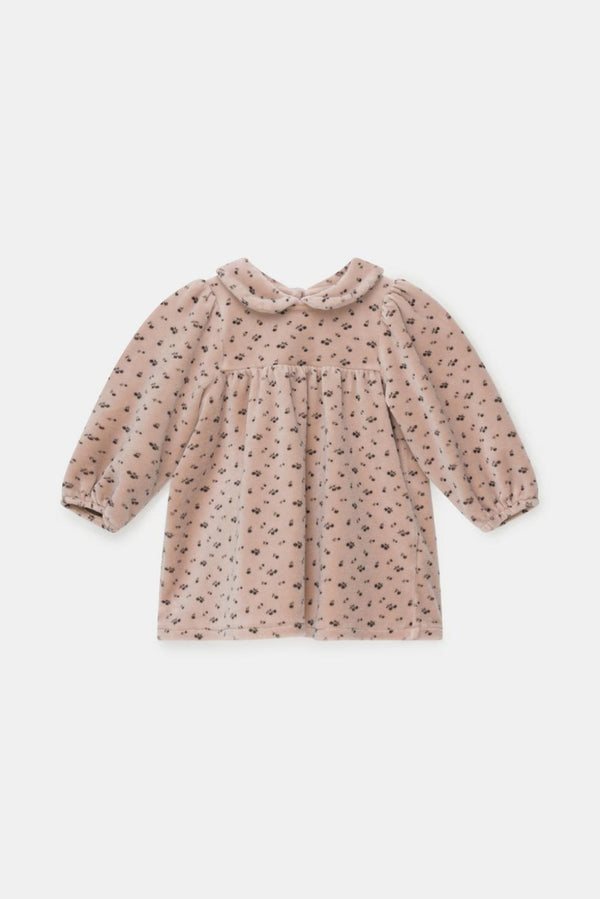 Velour baby dress - Softpink - Dresses
