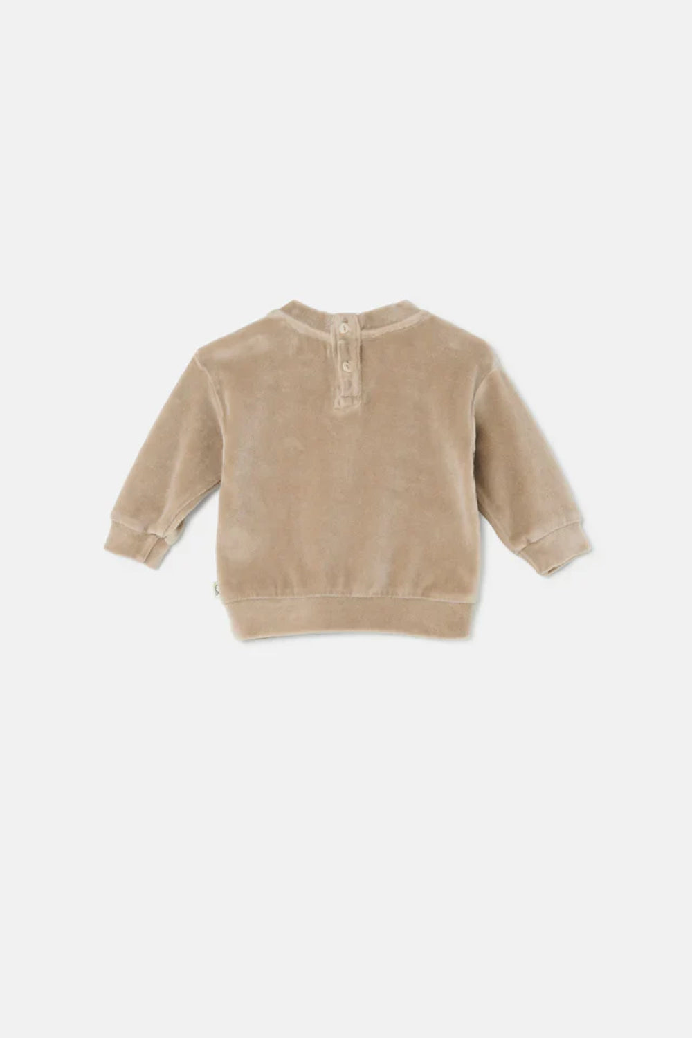 Velour Baby Sweatshirt - Beige - Crewneck Sweatshirt