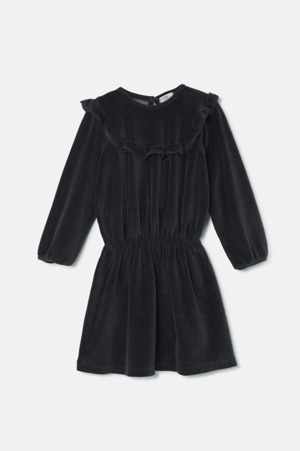 Velour Dress - Dark Grey - Dresses
