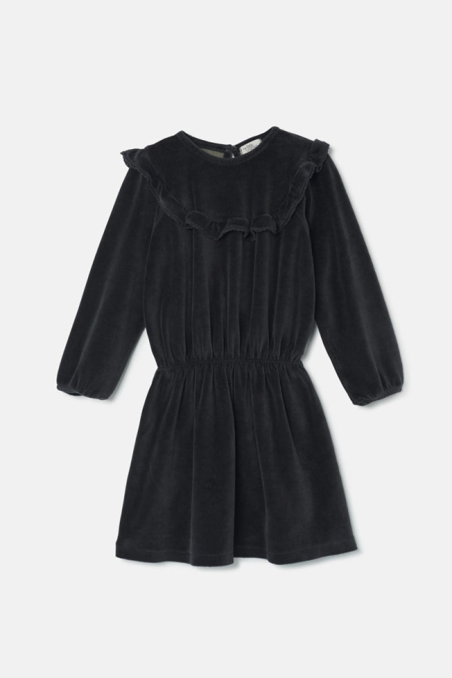 Velour Dress - Dark Grey - Dresses