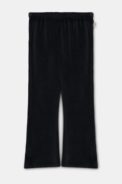 Velour flared pants - Dark grey - Pants
