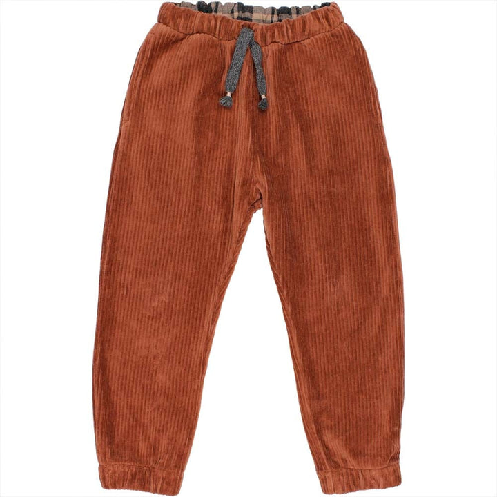 Knit Velour Pants - Rust Corduroys Buho 