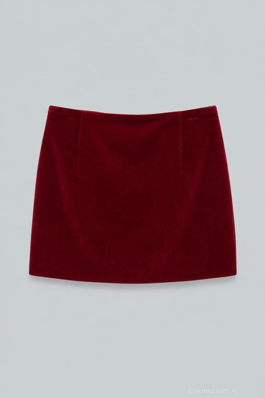 Velvet Vera Mini Skirt - Red - M - Skirt