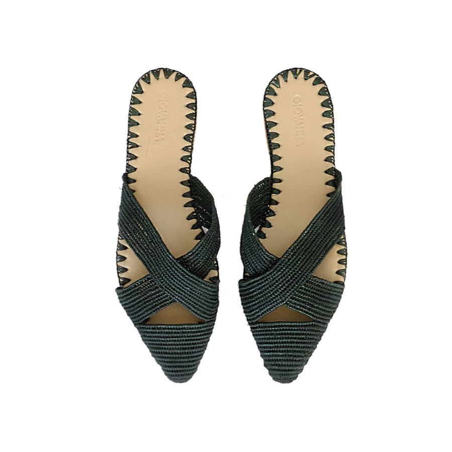 Venus Raffia Mule Hunter - Mules
